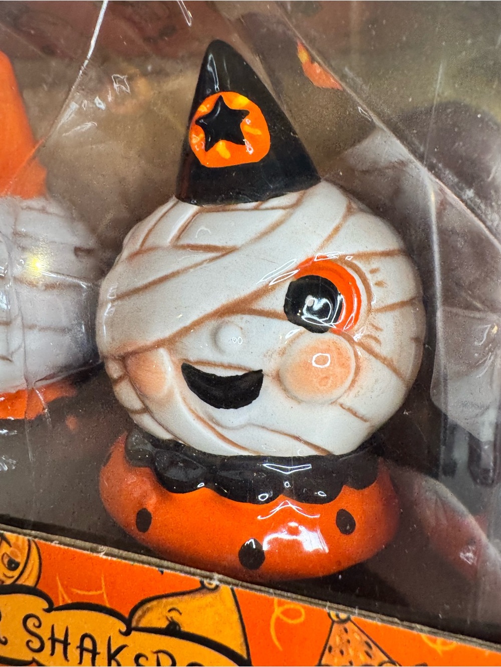 Design by Johanna Parker Halloween Mummy Salt & Pepper Shakers NIB New in Box - Picture 4 of 9